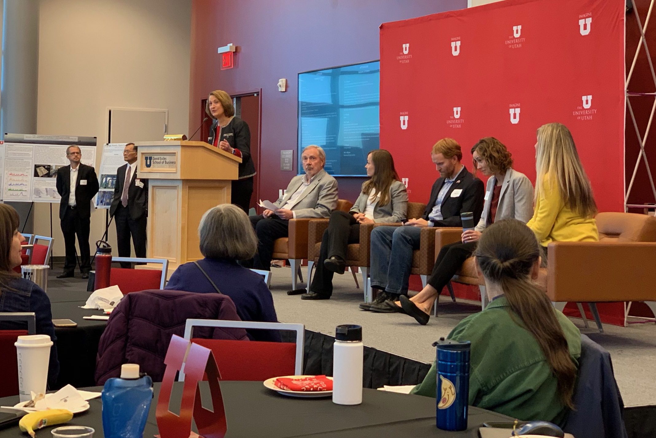 President Watkins at the Air We Breathe Symposium in October 2019